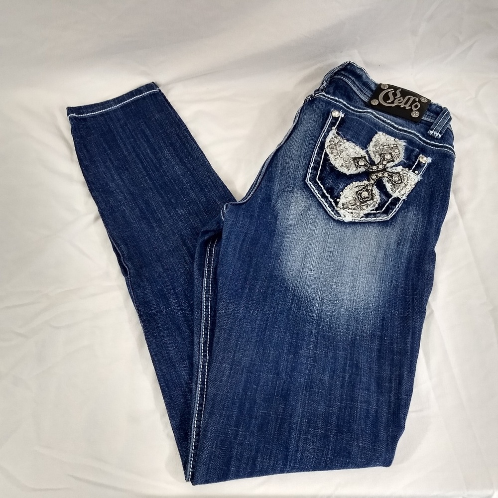 Cello Jeans SZ 9 Womens 27 X 32 Skinny